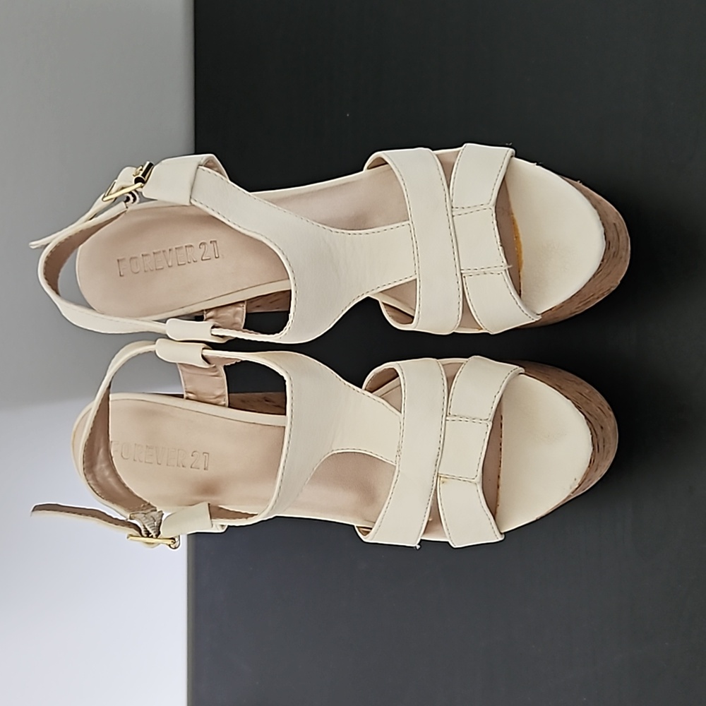 Forever 21 Cream Wedges